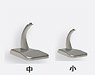 Set of 2 display stands Plastic (1 small and 1 small) (Pre-built Aircraft)