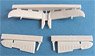 Tail of the Beaufighter Mk.X Early Type (for Airfix l) (Plastic model)