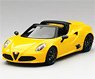 Alfa Romeo 4C Spider Prototype Yellow (Diecast Car)