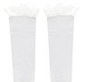 AZO2 Lace Knee-high stocking (White) (Fashion Doll)