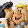 The Flintstones Jim Shore Series/ Barney & Betty Kiss Statue (Completed)