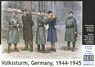 German Volkssturm 4 Figures + Female 1 Figure 1944-45 (Plastic model)