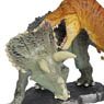 miniQ ミニチュアキューブ 002 白亜紀の対決！ ティラノサウルス VS トリケラトプス (完成品)