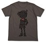 Detective Conan Conan Silhouette T-shirt Chacoal S (Anime Toy)
