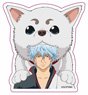 Gin Tama Wall Decoration Sticker Gintoki & Sadaharu (Anime Toy)