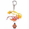 Splatoon Ikasu Acrylic Key Ring w/Rubber Squid (Anime Toy)