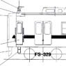 1/80(HO) Shin-Keisei Series 8000 Six Car Formation Set (with Underfloor Parts) (Unassembled Kit) (Model Train)