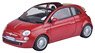 Fiat 500 Cabrio (Red) (Diecast Car)