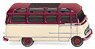 (HO) Mercedes-Benz O 319 Panorama Bus Light Ivory/Wine Red (Model Train)