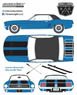 1967 Ford Mustang Coupe `Ski CountrySpecial` - Vail Blue (ミニカー)