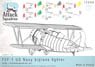 F2F-1 US Navy Biplane Fighter (w/Photo-Etched Parts & Decal) (Plastic model)