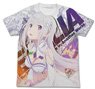 Re: Life in a Different World from Zero Emilia Full Graphic T-shirt White L (Anime Toy)