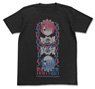 Re: Life in a Different World from Zero Ram & Rem T-shirt Black S (Anime Toy)