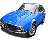 Alfa Romeo 1300 Junior Zagato AlfaBlue (Diecast Car)