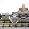 [ 6640 ] Power Bogie Type WDT63B (Gray Frame, Silver Wheels) (1 Piece) (Model Train)