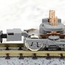 [ 6642 ] Power Bogie Type C-DT63B (Gray Frame, Silver Wheels) (1 Piece) (Model Train)