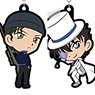 Detective Conan x HMM Looking Back Rubber Strap (Set of 8) (Anime Toy)