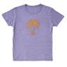 Osomatsu-san Cork Print T-Shirts Ichimatsu Purple M (Anime Toy)