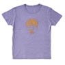 Osomatsu-san Cork Print T-Shirts Ichimatsu Purple L (Anime Toy)