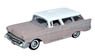 (HO) Chevrolet Nomad 1957 Dusk Pearl/Imperial Ivory (Model Train)