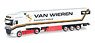 (HO) DAF XF SSC Euro 6 Refrigerated Box Semi-trailer `Van Wieren` (Model Train)