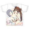 Senran Kagura x Uppers Girl`s Double Upper T-shirt Yumi & Ryobi White M (Anime Toy)