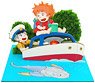 [Miniatuart] Studio Ghibli Mini: `Ponyo` Riding a Pop Pop Boat (Unassembled Kit) (Railway Related Items)