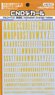CND Decal Alphabet Yellow-orange Color (1 Sheet) (Material)