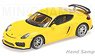 Porsche Cayman GT 4 Club Sport Street version Yellow (Diecast Car)