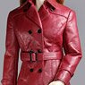 1/6 Classic Womens Leather Clothing Set Red (Fashion Doll)