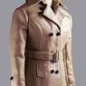 1/6 Classic Womens Leather Clothing Set Beige (Fashion Doll)