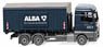 (HO) MAN TGX Euro 6 Meiller Container Transport Truck `Alba` (Model Train)