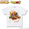 One Piece Film Gold x Dragon Ball Super T-Shirts White XL (Anime Toy)