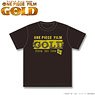 One Piece Film Gold T-Shirts Black XL (Anime Toy)