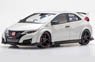 Honda CIVIC TYPE R 2015 (UK License Plate) Championship White (Diecast Car)