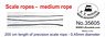 Scarle Ropes Medium Rope (Diameter 0.45mm) 200cm (Plastic model)