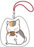 Natsume`s Book of Friends Posing Mini Clasp Pouch Nyanko-sensei (White) (Anime Toy)