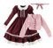 50 Ellen`s Closet Yumemiru Otome no Kurarori Set (Bordeaux x Pink) (Fashion Doll)