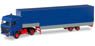 (HO) Mini Kit DAF 3300 Jumbo Canvas Trailer (DAF 3300 JUMBOPLANEN-SATTELZUG) (Model Train)