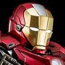 King Arts 1/9 Diecast Figure Series Iron Man 3 Iron Man  Mark 35 Red Snapper (Completed)