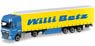 (HO) DAF XF SSC Euro 6 カーテンキャンバス セミトレーラー `Willi Betz` (鉄道模型)