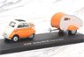 BMW Isetta with Camping Car Orange (Diecast Car)