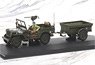 1/4t Military Vehicle with Trailer Army Green (Diecast Car)