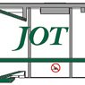 20ft Tank Container Beam Type JOT Green (2 pieces) (Model Train)