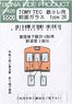 Front Glasses for TOMYTEC The Railway Collection Type.26 (for Eidan Type 2000 Front Window) (for 2-Cars) (Model Train)
