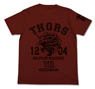 The Legend of Heroes: Trails in the Flash Thors Military Academy T-shirt Burgundy S (Anime Toy)