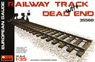 European Gauge Railway Track with Dead End (Plastic model)