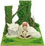 [Miniatuart] Studio Ghibli Mini: `Princess Mononoke` San & Wolf (Unassembled Kit) (Railway Related Items)