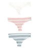 Kinoko Planet [Border Panties Set] (White/Pink Border/Light Blue Border) (Fashion Doll)
