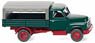 (HO) Hanomag L 28 Flatbed Truck Green (Model Train)